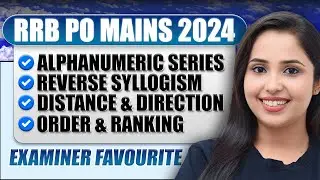 IBPS RRB PO MAINS REASONING || MISCELLNEOUS RRB PO MAINS 2024 || SMRITI SETHI