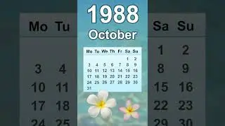 October 1988 Calendar