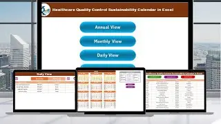 Healthcare Quality Control Sustainability Calendar in Excel