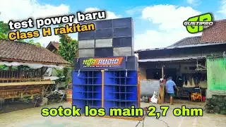 Ceksound power baru class H rakitan di markas HDR audio