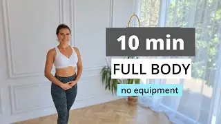 10 MIN FULL BODY Workout for Beginners / No Equipment / No Repeat/ Home Workout