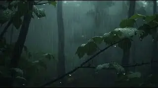Steady Rain Falling in a Quiet Forest for Deep Sleep, Stress Relief, and Total Relaxation