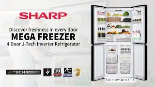 Sharp 4-Door J-Tech Inverter Refrigerator