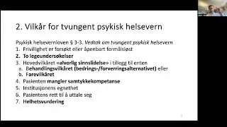 Psykisk helsevernloven   del 1