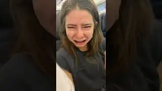 Family reacts to the sad face filter on a plane!