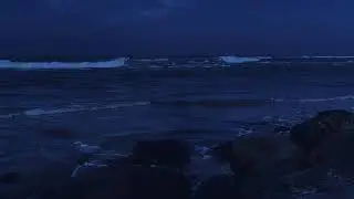 Peaceful Rocky Beach Ocean Sounds • Natural Insomnia Treatment • Sleep Deeply & Fully Rest