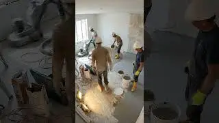 Luxury Epoxy Flooring Time-Lapse | Home Office Construction Transformation