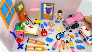 DIY How to Make Polymer Clay Miniature Doctor Set | DIY Easy Polymer Clay tutorial P2 | Dollyon TV