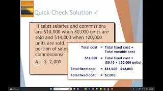 Chapter 6 - Cost Behaviour Analysis and Use