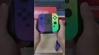 Unboxing Splatoon 3 Nintendo Switch OLED Special Edition Consoles + Pro Controller#shorts #nintendo