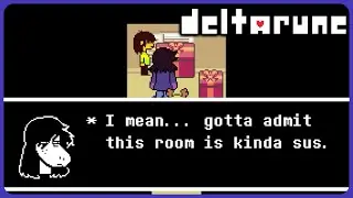 Susie and Noelle make a Among Us reference - Deltarune Chapter 4