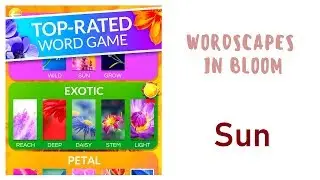 Wordscapes In Bloom Sun Answers