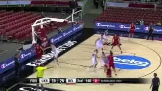 Pierre Antoine Gillet vs Ukraine 15pts, 3rebs, 2assists
