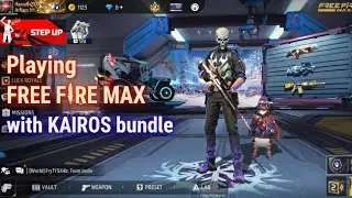 I am playing Free Fire MAX 🔥 with KAIROS bundle #freefiremax #gaming 