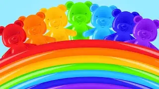 jelly bears | rainbow colors song | learn colors | nursery rhymes | kids songs