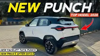 Tata Punch Facelift 2026 Top Model Sunroof Detailed Review Price Features Mileage All Details 