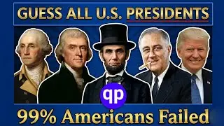 Only 1% Can Guess all Correct Names of all US Presidents by their Pictures 🇺🇸 Quiz Play 