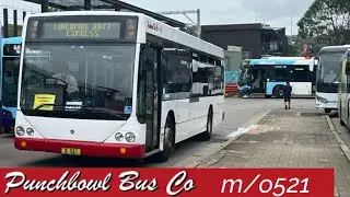 Punchbowl Bus Co. #m/o521 on T3 Bankstown Line Replacement/8AT3