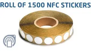 Thin On-Metal NFC Sticker 1.5k Roll - NTAG213 - 30 mm Circle - White
