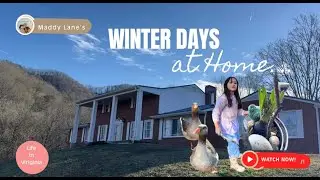 WINTER  DAYS AT HOME IN SOUTHWEST VIRGINIA COUNTRYSIDE @MaddyLanes #homemaking #forcinghyacinth