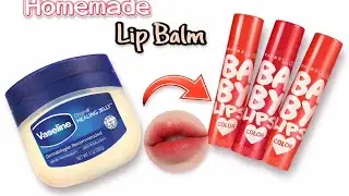 How to Make Lip Balm At Home ✨💄🤯 | DIY Homemade Lip Balm with Vaseline | DIY Lip Balm Easy Method 😱