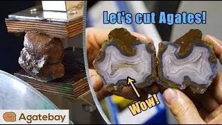 Mexican El Sueco agates cut open 😁! 😍 | 4K