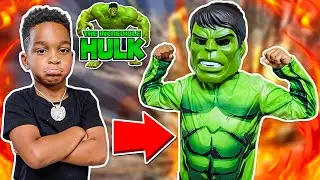 DJ's Clubhouse Transforms Into Incredible Hulk | The Prince Family Clubhouse