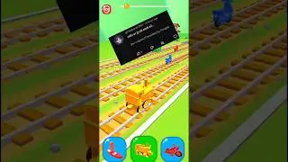 Train is very slow on road 🥲🥹. shape shifting game very cool and gnarly hyper casual games. #shorts