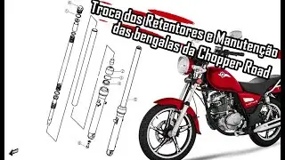 Reparando as Bengalas da Chopper Road 150