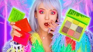 💛ЭТО ШОК! Самые ЯДЕРНЫЕ Палетки HUDA Beauty NEON Obsessions ТЕСТ! 💚