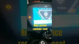 TVS Rider service reminder reset TFT metre #TFTMiter #service #komaltechnicaltvs #tvs