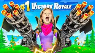 Fortnite Prodigy Does The MYTHIC MINIGUN *ONLY* Challenge!!