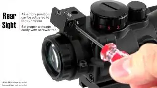AIM Sports Inc Recon Series  4 X 32 mm Fiber Optic Sight