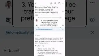 Translate emails to your preferred language instantly with the official Gmail app for Android or iOS
