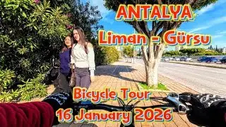 Antalya Konyaaltı Liman- Gürsu Mahallesi Bicycle Tour 16 Jan 2026 #antalya #konyaaltı #bicycletour 