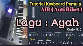 /Tutorial keyboard Pemula / Bermain Lagu Ayah / Rinto Harahap / Partitur / hv07 //