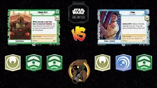 Boba (SHD) Command vs Finn Command | Star Wars Unlimited Premier Gameplay | Bo3