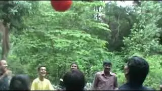 Red bouncing ball-India