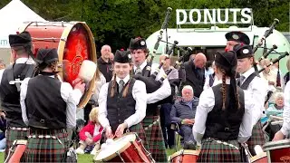 Buchan Peterson Dev Pipe Band in Grade 3 at Banchory 2024 North of Scotland Pipe Band Championship