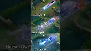 Lux, xavier, Nuwa mobile legends vs honor of kings vs Wildrift #mobilelegends #mlbb #wildrift #hok
