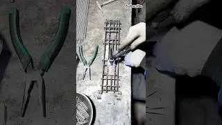 The making process of metal grid frame #tools #skills #welding
