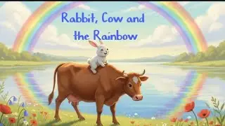 🌈 The Rabbit, Cow and the Rainbow | Moral Story for Kids 🐰🐮