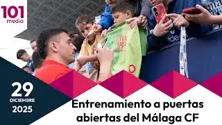 🔴Entrenamiento a puertas abiertas del Málaga por las fiestas navideñas