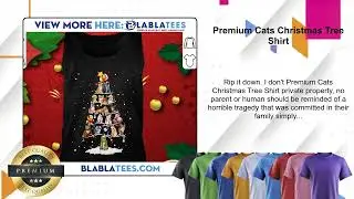 Premium Cats Christmas Tree Shirt