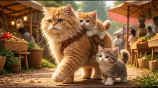 Two Kittens Visit Their Poor Grandpa for the First Time &ndash; Heartwarming Story