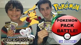 Pokemon Legendary Treasures Pack Battle: VS. My Cousin! Jenna Em Channel