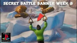 SECRET BATTLE BANNER WEEK 8 - FORTNITE SEASON 8 week 8 location