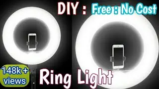 DIY : How to Make Ring light for YouTube and tiktok at home ! Ring light: