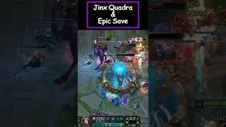 Jinx Quadra Kill and Save! - LoL Highlights #Jinx #adc #lol #carry #JinxBuild #JinxQuadra #JinxAdc