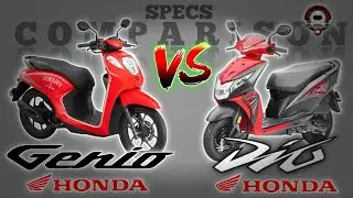 HONDA GENIO 110 vs HONDA DIO 110 SPECS COMPARISON